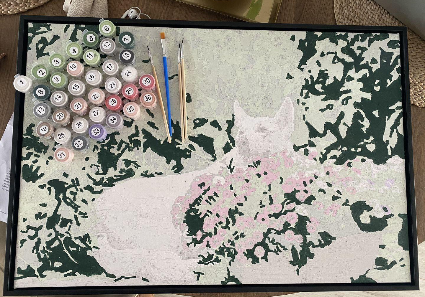 Paint by Numbers: excluding frame or already mounted on a frame?