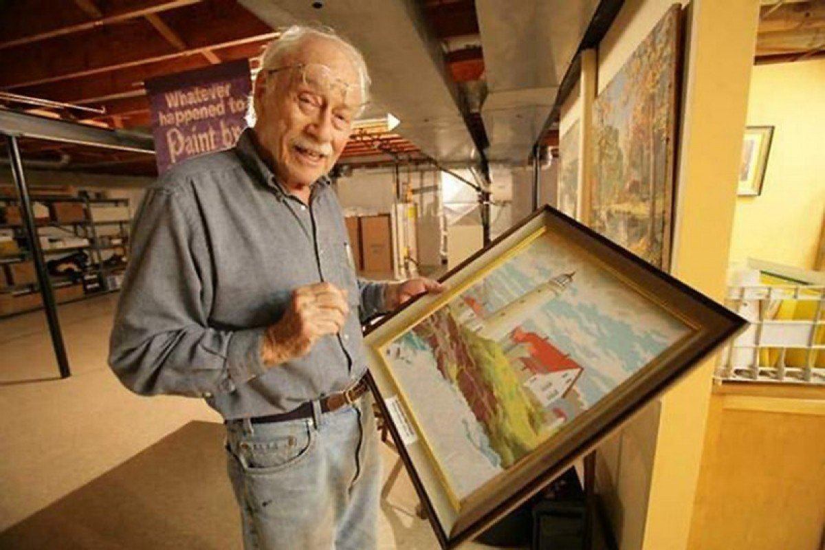 The inventor of Paint by Numbers: Dan Robbins