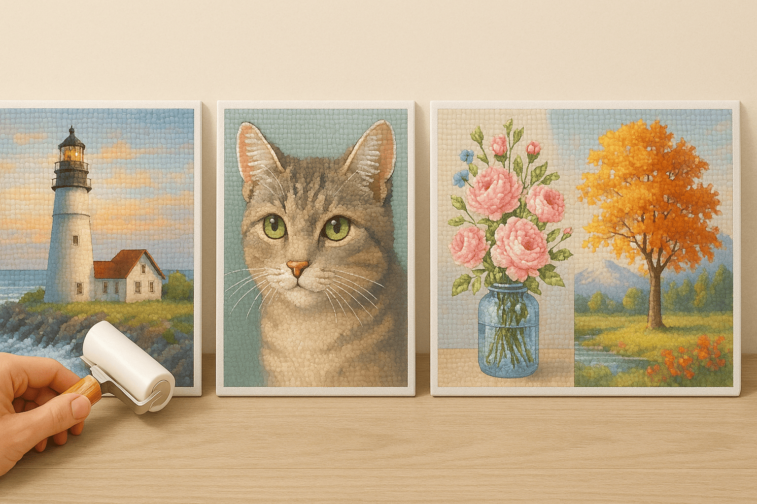Finishing Diamond Painting - this way your work of art continues to shine