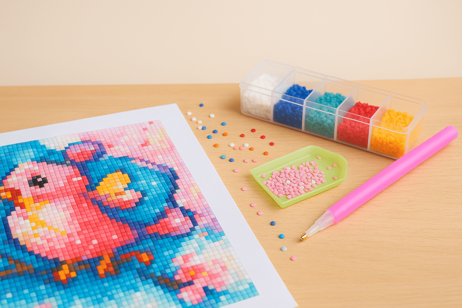 Diamond Painting Chessboard Method: Step by step to a sleek result