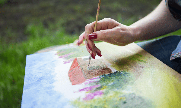 correcting mistakes with a watercolor