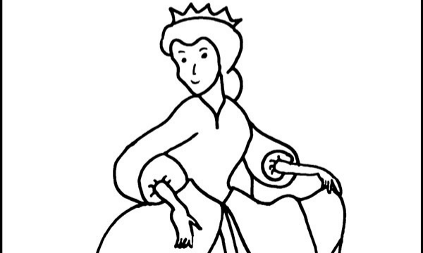 Free printable coloring page queen