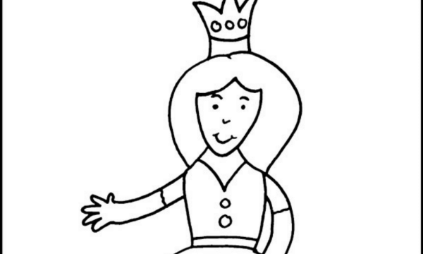 Free princess coloring page