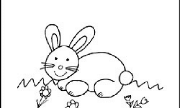 Rabbit coloring page