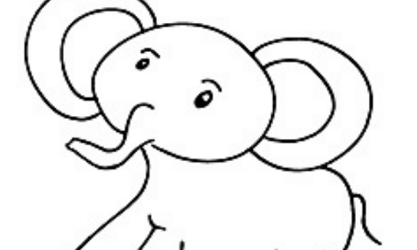 elephant coloring page