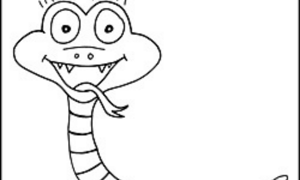 Coloring page snake