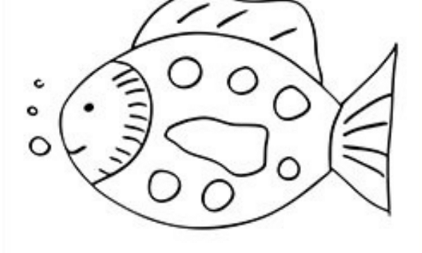 coloring page fish