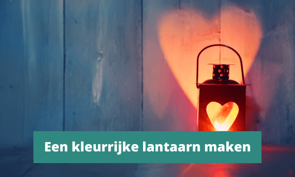 making colorful lantern