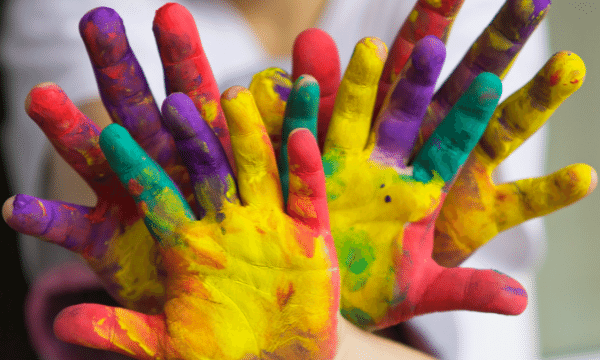 What is finger painting and how do you do it