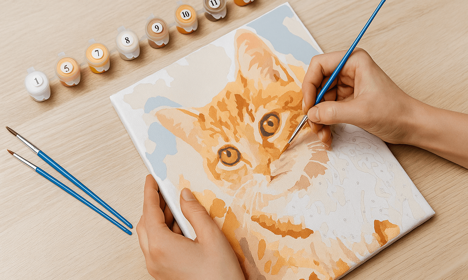 How much does a complete paint-by-numbers set cost?