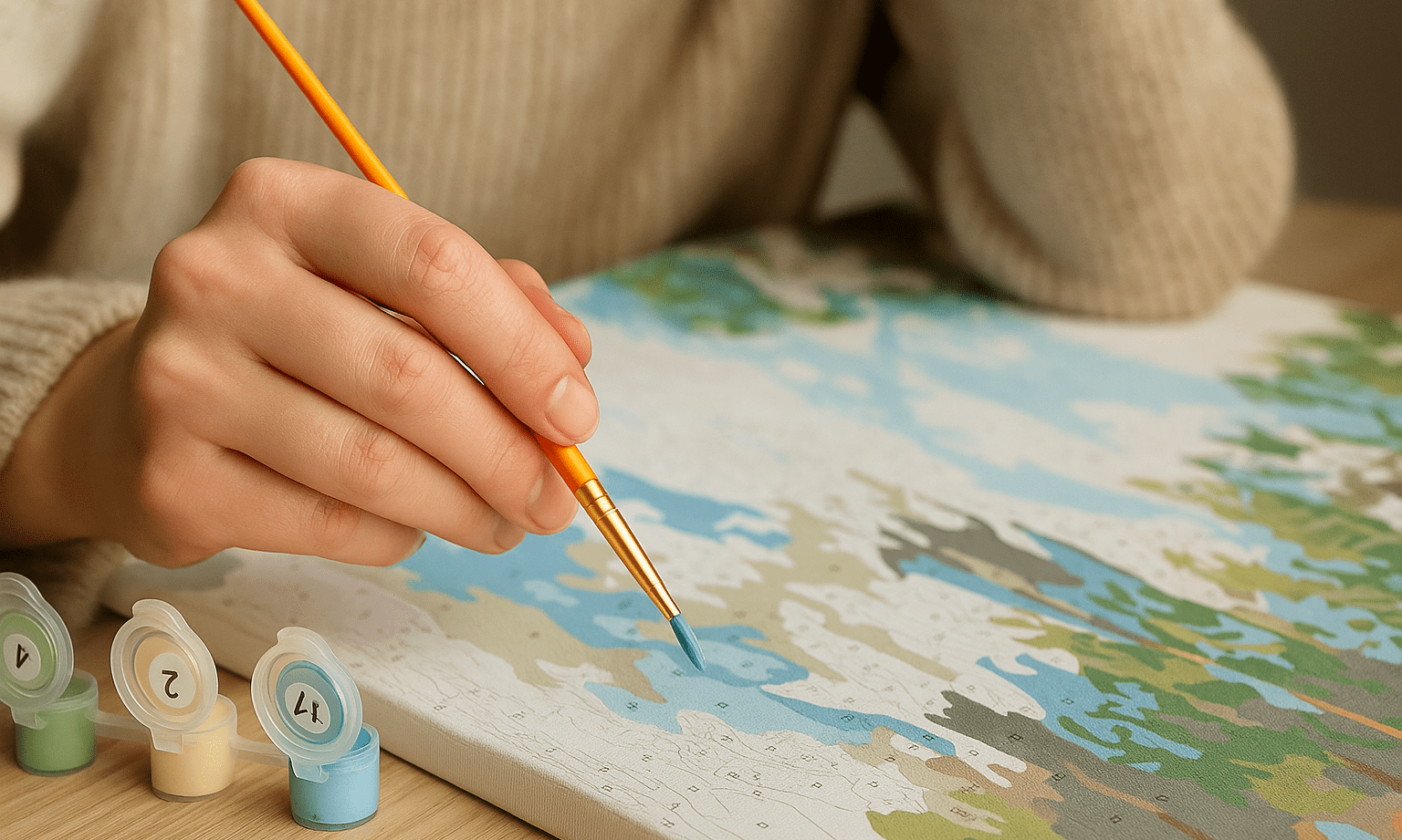 Which Paint by Numbers sets are suitable for beginners?