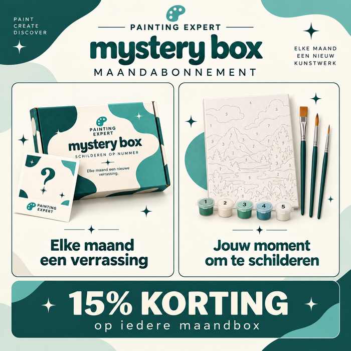 Painting by Numbers Expert maandabonnement – iedere maand 15% korting