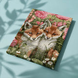 Painting on number 2 Baby Foxes