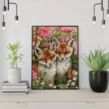 Painting on number 2 Baby Foxes