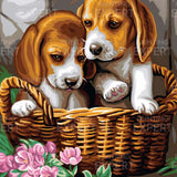 Painting on number 2 Puppies