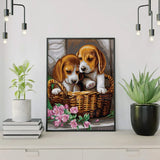 Painting on number 2 Puppies