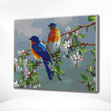 Painting on number 2 Birds