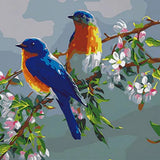 Painting on number 2 Birds
