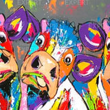 Painting on Number 3 Cows