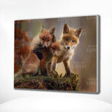 Painting on Number 3 Foxes