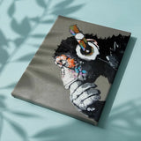 Paint by Numbers Monkey Headphones
