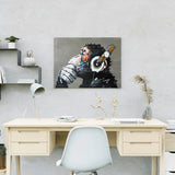Diamond Painting Monkey with Headphones