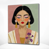Paint by Numbers Abstract, Modern and Colorful Portrait