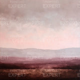 Paint by Numbers Abstract minimalist landscape in purple, taupe and burgundy