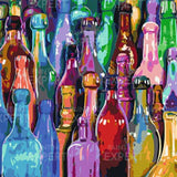 Paint by Numbers Abstract Bottles