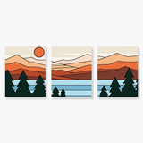 Alpine Serenity - Paint by Numbers Mini Set of 3