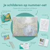 Paint by Numbers Enchanting Swans in a Beautiful Landscape
