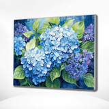 Paint by Numbers Blue Hydrangea
