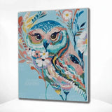 Paint by Numbers Blue Owl