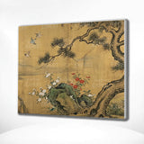 Paint by Numbers Blooming under the old pine Japan