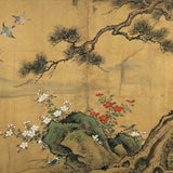 Paint by Numbers Blooming under the old pine Japan