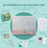 Paint by Numbers Flowers with Strawberry