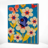 Paint by Numbers Flowers with Butterfly