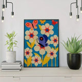 Paint by Numbers Flowers with Butterfly