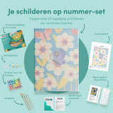Paint by Numbers Flowers with Butterfly