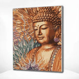 Paint by Numbers Buddha Brown Shades