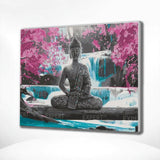 Paint by Numbers Buddha Pink Flowers