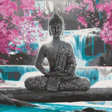 Paint by Numbers Buddha Pink Flowers