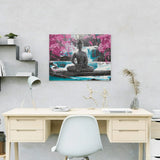 Paint by Numbers Buddha Pink Flowers