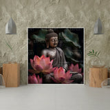 Diamond Painting Buddha with Lotus Flower
