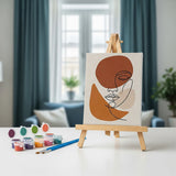 Boho Line Art & Nature - Paint by Numbers Mini Set of 6