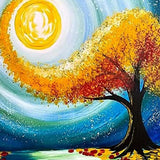 Paint by Numbers Tree in Artistic Style