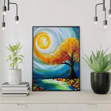 Paint by Numbers Tree in Artistic Style