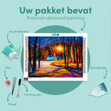 Diamond Painting Forest Sunset