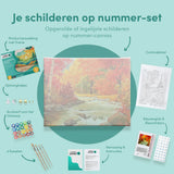 Paint by Numbers Forest with Stream