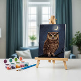 Tawny Owl at Twilight - Paint by Numbers Mini Set of 6